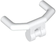Handlebars with Angular Handles in White