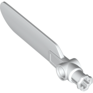Technic Rotor Blade Small with Hole and Axle Connector End in White