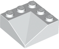 Brick Sloped 33° 3 x 3 Double Concave in White