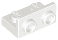 Bracket 1 x 2 - 1 x 2 Inverted in White