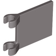 Flag 2 x 2 Square [Thin Clips] in Dark Gray