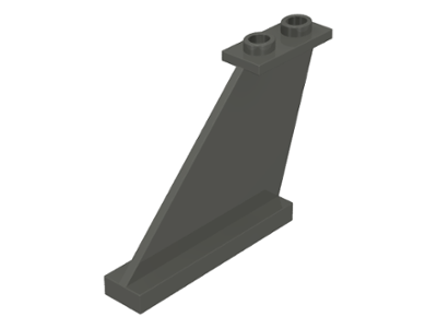 Wing, Tail 4 x 1 x 3 in Dark Gray
