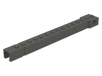 Crane Arm Outside, Wide, 15 Studs, End Notch in Dark Gray