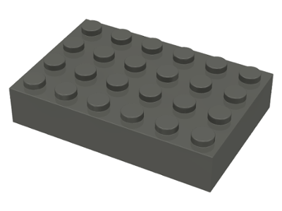 Brick 4 x 6 in Dark Gray