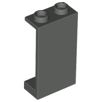 Panel 1 x 2 x 3 [Hollow Studs] in Dark Gray