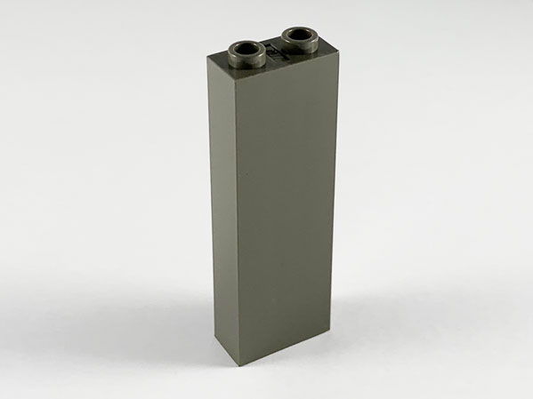 Brick 1 x 2 x 5 with Hollow Studs in Dark Gray