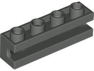 Brick Special 1 x 4 with Groove in Dark Gray
