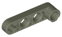 Technic Beam 1 x 4 Thin with Stud Connector in Dark Gray
