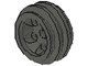Wheel Rim 24 x 14 VR with Center Axle Hole in Dark Gray