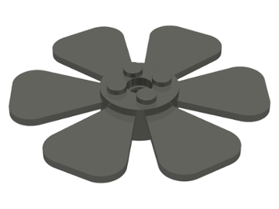 Propeller 6 Blade Fan 8 x 8 in Dark Gray