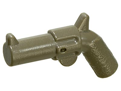 Weapon Gun / Pistol / Revolver Large Barrel, Long Grip in Dark Gray