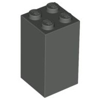 Brick 2 x 2 x 3 in Dark Gray