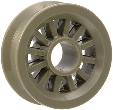 Wheel Spoked 2 x 2 with Pin Hole in Dark Gray