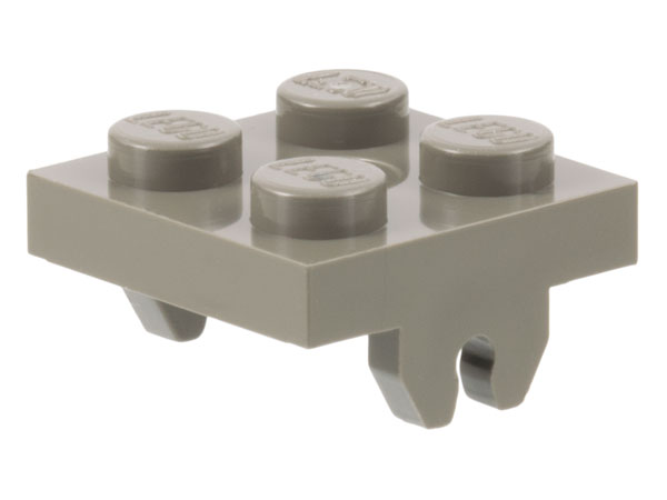 Magnet Holder Plate 2 x 2 Bottom in Dark Gray