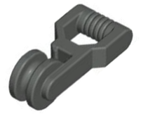 Equipment Zip Line Handle in Dark Gray
