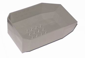 Tipper Bed 12 x 8 x 3 1/3 in Dark Gray