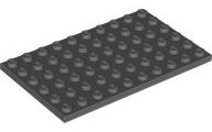 Plate 6 x 10 in Dark Gray