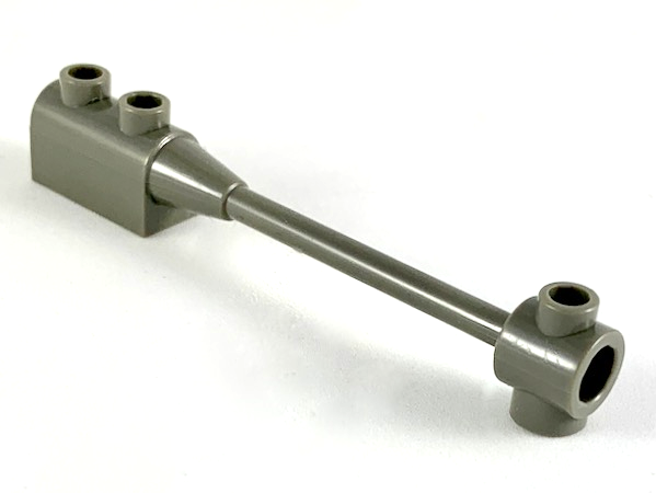 Bar 1 x 8 with Brick 1 x 2 Curved Top End (Original, No Axle Holder) in Dark Gray