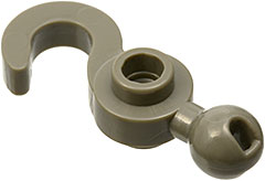 Hook with Towball in Dark Gray