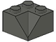 Brick Sloped 45° 2 x 2 Double Concave in Dark Gray