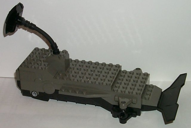 Motor, RC Racer Car Base 8 x 23 x 5 2/3 with Black Base [Complete Assembly] in Dark Gray