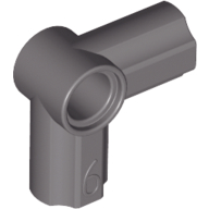Technic Axle and Pin Connector Angled #6 - 90° in Dark Gray