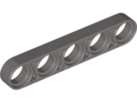 Technic Beam 1 x 5 Thin in Dark Gray