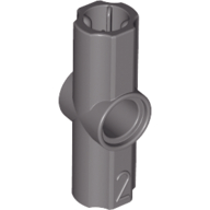 Technic Axle and Pin Connector Angled #2 - 180° in Dark Gray