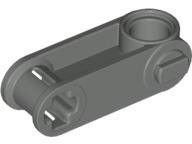 Technic Axle and Pin Connector Perpendicular 3L with Pin Hole in Dark Gray