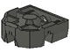 Technic Pin Connector Block 3 x 3 x 1 in Dark Gray