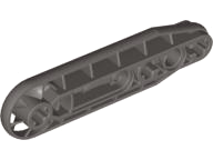 Technic Beam 1 x 7 with Fan in Dark Gray