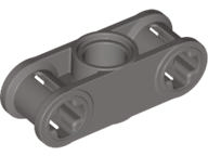Technic Axle and Pin Connector Perpendicular 3L with Centre Pin Hole in Dark Gray