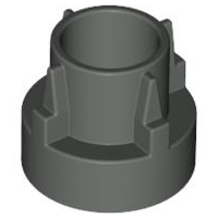 Technic Driving Ring Extension, 4 Ridges in Dark Gray