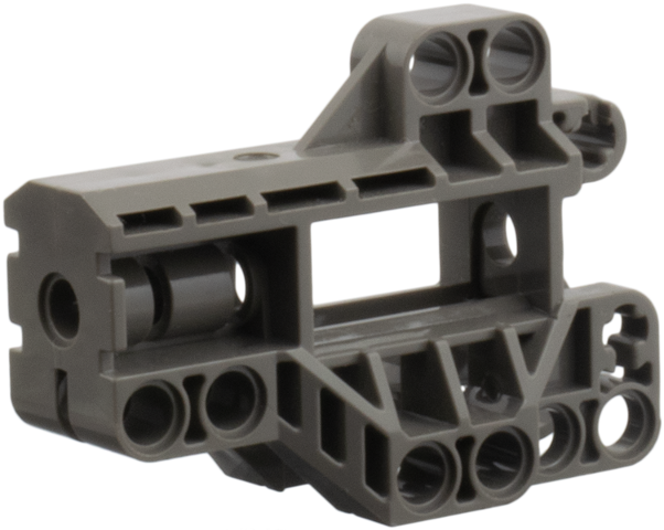 Technic Pin Connector Block 7 x 3 in Dark Gray