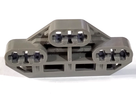 Technic Axle Connector Block 3 x 6 with 6 Axleholes in Dark Gray