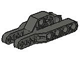 Technic Beam 3 x 7 x 2 Fork 3 Fingers in Dark Gray