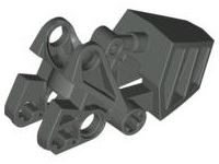 Large Figure Foot, with Ball Joint Socket 3 x 6 x 2 1/3 in Dark Gray