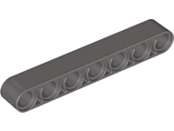 Technic Beam 1 x 7 Thick in Dark Gray