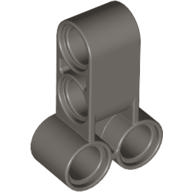 Technic Pin Connector Perpendicular Long in Dark Gray