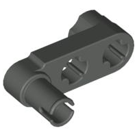 Technic Beam 3 x 0.5 Liftarm with Boss and Pin / Crank in Dark Gray