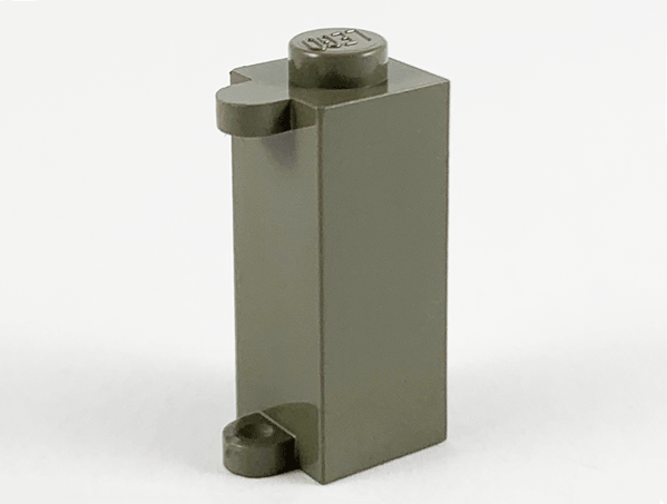Brick Special 1 x 1 x 2 with Shutter Holder in Dark Gray