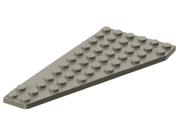 Wedge, Plate 7 x 12 Wing Right in Dark Gray