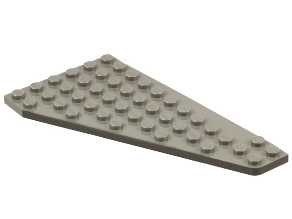 Wedge, Plate 7 x 12 Wing Left in Dark Gray