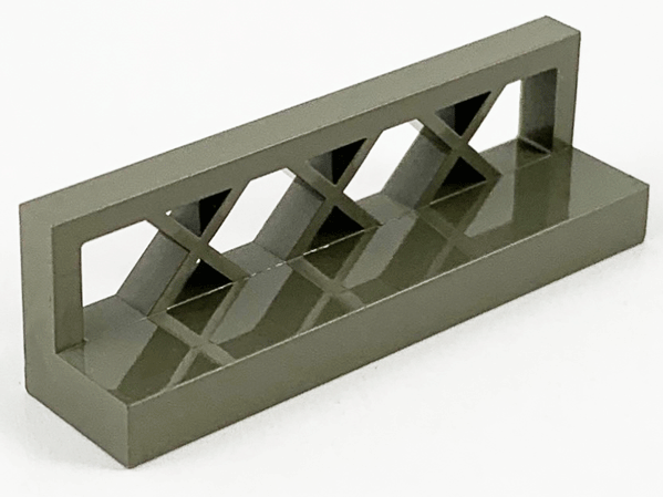 Fence Lattice 1 x 4 x 1 in Dark Gray