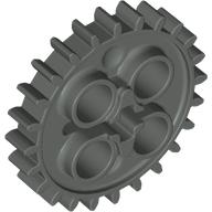 Technic Gear 24 Tooth [New Style with Single Axle Hole] in Dark Gray