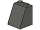 Brick Sloped 65° 2 x 2 x 2 Smooth without Bottom Tube in Dark Gray