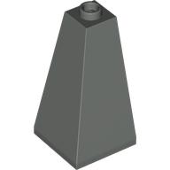 Brick Sloped 75° 2 x 2 x 3 Double Convex in Dark Gray