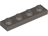 Plate 1 x 4 in Dark Gray