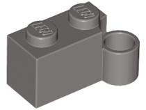 Hinge Brick 1 x 4 [Lower] in Dark Gray