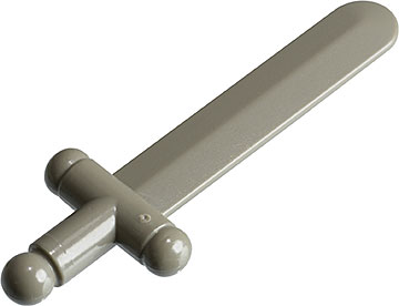 Weapon Sword / Shortsword [Shiny Solid Smooth ABS] in Dark Gray